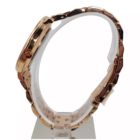 NWT Michael Kors Diamond Rose Gold STAINLESS STEEL designer watch Orig. $220 - Picture 2 of 9